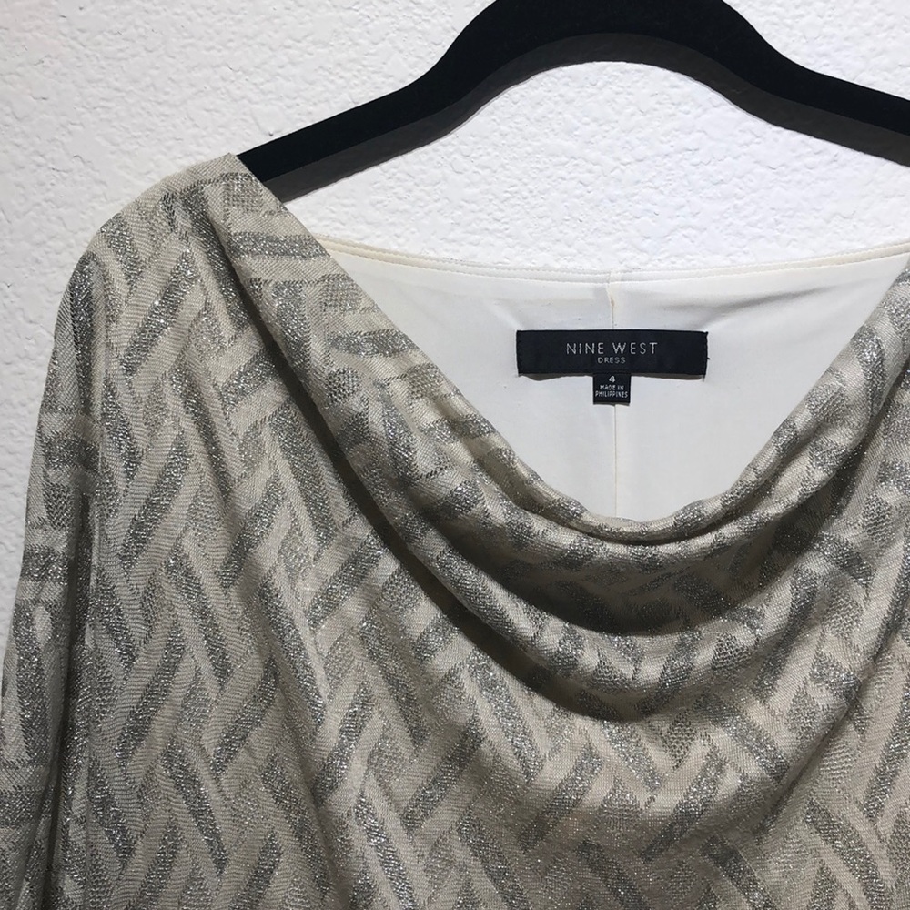 Nine West cowl neck shift dress